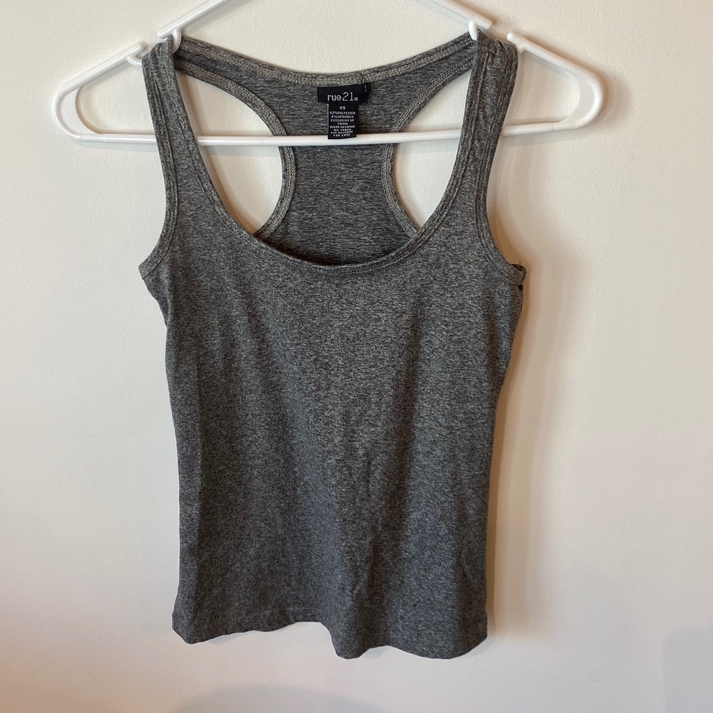 Rue 21 gray tank top, extra small